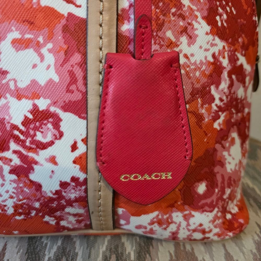 Coach Peyton Domed Floral Satchel Style 31341 - Picture 2 of 7
